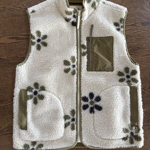 Madewell MWL (Re)sourced Sherpa Vest size small